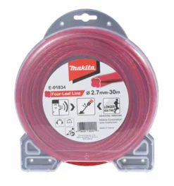 Makita Mähfaden Four-Leaf 2,7 Mm, 30 M, Rot -Makki Geschaft ersatzfaden 1466554 czm