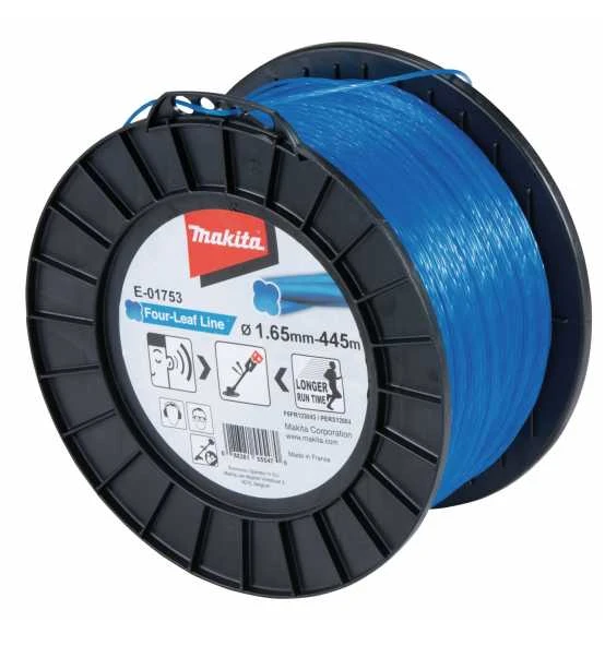 Makita Mähfaden Four-Leaf 1,65 Mm, 445 M, Blau 1 Makita Mähfaden Four-Leaf 1,65 Mm, 445 M, Blau