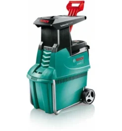 Bosch Leisehäcksler Walzenhäcksler Gartenhäcksler AXT 25 TC, Mit Fangbox 53 L