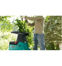 Bosch Leisehäcksler Walzenhäcksler Gartenhäcksler AXT 25 TC, Mit Fangbox 53 L -Makki Geschaft gartenhaecksler elektrisch 904057 czm
