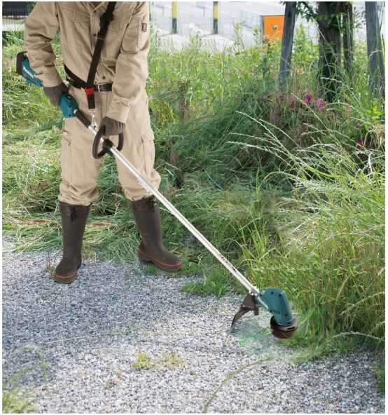 Makita Akku-Rasentrimmer, 18V, 0-4.500/0-6.000 U/min., 300 Mm,, Inkl. Akku Und Ladegerät 7 Makita Akku-Rasentrimmer, 18V, 0-4.500/0-6.000 U/min., 300 Mm,, Inkl. Akku Und Ladegerät – Bild 7