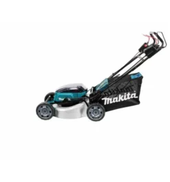 Makita Akku-Rasenmäher 2x18V, 46 Cm, 60 L, Zubehör, Akku, Ladegerät, Mulchkeil -Makki Geschaft rasenmaeher akku 1319231 czm