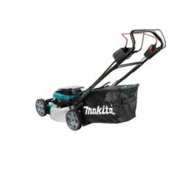 Makita Akku-Rasenmäher 2x18V, 46 Cm, 60 L, Zubehör, Akku, Ladegerät, Mulchkeil -Makki Geschaft rasenmaeher akku 1319234 czm