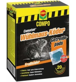 COMPO Wühlmaus-Köder Getreidepads 200 G Cumatan